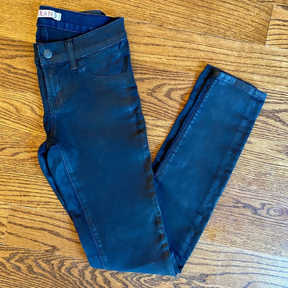 J Brand Coated Skinny Jeans in Glory Sz 26 NWOT - Picture 5 of 12